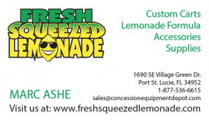 Fresh Squeezed Lemonade Business Card