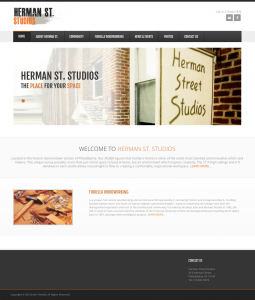 Herman St. Studios Wordpress website