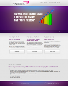 King Content Marketing Wordpress website