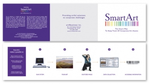 SmartArt tri-fold mailer