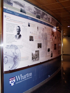 Wharton history large scale wall mural design